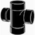 NIBCO 2 in. ABS DWV All Hub Double Sanitary Tee