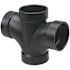 NIBCO 2 in. ABS DWV All Hub Double Sanitary Tee