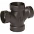 NIBCO DWV ABS DOUBLE SANITARY TEE 2 IN. X 2 IN. X 1-1/2 IN. X 1-1/2 IN.
