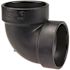 NIBCO 2 in. ABS DWV 90-Degree Hub x Hub Vent Elbow