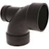 NIBCO 3 in. x 3 in. x 2 in. ABS 90-Degree All Hub Elbow with Low-Heel
