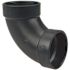 NIBCO 3 in. ABS DWV 90-Degree Hub x Hub Elbow