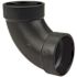 NIBCO 4 in. ABS DWV 90-Degree Hub x Hub Elbow
