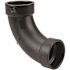 NIBCO 2 in. ABS DWV 90-Degree Hub x Hub Long-Turn Elbow