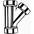 NIBCO 1-1/2 in. ABS DWV 45-Degree Hub Wye