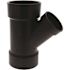 NIBCO 3 in. x 3 in. x 2 in. ABS DWV 45-Degree All Hub Reducing Wye