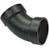 NIBCO 4 in. ABS DWV 45-Degree Hub x Hub Elbow