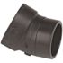 NIBCO 2 in. ABS DWV 22-1/2-Degree Spigot x Hub Elbow