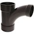 NIBCO 3 in. x 3 in. x 2 in. ABS DWV All Hub Long-Radius Sanitary Tee