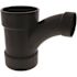 NIBCO 4 in. x 4 in. x 2 in. ABS DWV All Hub Long-Radius Sanitary Tee