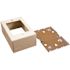 Legrand Wiremold 500 and 700 Series Metal Raceway 1-3/8 in. Deep 1-Gang Electrical Switch/Receptacle Box, Ivory