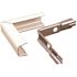 Legrand Wiremold 2-1/2 in. 90-Degree Single-Channel Steel External Elbow Fitting, Ivory