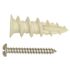 #8 x 1-1/2 in. Nylon EZ Wall Anchor Kit with Screws (25-Box)