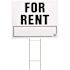 HY-KO 20 in. x 24 in. Plastic for Rent Sign