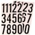 HY-KO 3 in. Vinyl Black/White Numbers Set