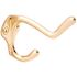 Anvil Mark Polished Brass Coat and Hat Hook