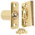 Anvil Mark Door Ball Catch in Brass Plated