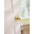 Kwikset Tylo Polished Brass Bed/Bath Door Knob with Lock