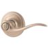 Kwikset Tustin Satin Nickel Bed/Bath Door Handle with Lock
