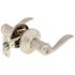 Kwikset Tustin Satin Nickel Classic Entry Door Handle featuring SmartKey Security