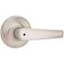 Kwikset Delta Satin Chrome Privacy Door Handle with Lock for Bedroom or Bathroom