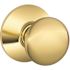 Schlage Plymouth Series Bright Brass Passage Hall/Closet Door Knob