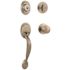 Kwikset Dakota Satin Nickel Single-Cylinder Entry Door Handleset with Polo Knob Featuring SmartKey Security