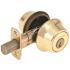 Kwikset 665 Polished Brass Double Cylinder Deadbolt featuring SmartKey Security with Microban Technology
