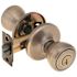 Kwikset Tylo Antique Brass Exterior Entry Door Knob Featuring SmartKey Security