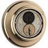 Kwikset 816 Series Polished Brass Single Cylinder Key Control Deadbolt featuring SmartKey Security