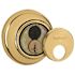 Kwikset 816 Series Polished Brass Single Cylinder Key Control Deadbolt featuring SmartKey Security