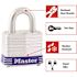 Master Lock 2 in. (51mm) Wide Laminated Steel Pin. Tumbler Padlock