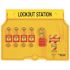 Master Lock Padlock Wall Station Hinged Cover 4-Lock