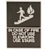 HY-KO 8 In. x 11 in. Braille Plastic Use Stairs Sign