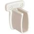 ClosetMaid 1.75 in. White Plastic Heavy-Duty Shelf Bracket for Wire Shelving