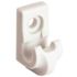 ClosetMaid 0.63 in. White Plastic Heavy-Duty Shelf Bracket for Wire Shelving