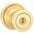 Kwikset SmartKey Security Abbey Vestibule Lockset Polished Brass