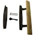 STRYBUC INDUSTRIES 3-15/16 in. Hole Centers Sliding Patio Glass Door Handle Set