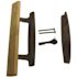 STRYBUC INDUSTRIES 3-15/16 in. Hole Centers Sliding Patio Glass Door Handle Set