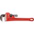 10 in. Straight Pipe Wrench for Heavy-Duty Plumbing, Sturdy Plumbing Pipe Tool with Self Cleaning Threads and Hook Jaws