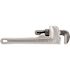 RIDGID 10 in. Aluminum Straight Pipe Wrench for Plumbing, Sturdy Plumbing Pipe Tool with Self Cleaning Threads and Hook Jaws