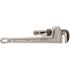 RIDGID 14 in. Aluminum Straight Pipe Wrench for Plumbing, Sturdy Plumbing Pipe Tool with Self Cleaning Threads and Hook Jaws