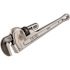 RIDGID 14 in. Aluminum Straight Pipe Wrench for Plumbing, Sturdy Plumbing Pipe Tool with Self Cleaning Threads and Hook Jaws