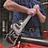 RIDGID 18 in. Aluminum Straight Pipe Wrench for Plumbing, Sturdy Plumbing Pipe Tool with Self Cleaning Threads and Hook Jaws