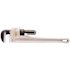 RIDGID 18 in. Aluminum Straight Pipe Wrench for Plumbing, Sturdy Plumbing Pipe Tool with Self Cleaning Threads and Hook Jaws