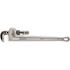 RIDGID 24 in. Aluminum Straight Pipe Wrench for Plumbing, Sturdy Plumbing Pipe Tool with Self Cleaning Threads and Hook Jaws