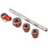 RIDGID 1/2 in. to 1 in. 00-R Manual Exposed Ratchet NPT Pipe Threading Set (3 Die Heads, Alloy Dies & Ratchet/Handle)