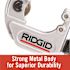 RIDGID 3/16 in. to 15/16 in. 104 Close Quarters Copper, Aluminum, Brass, and Plastic Tubing Cutter, Multi-Use Tubing Tool