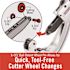 1/4 in. to 2-5/8 in. Model 152 Quick Acting Copper Pipe & Aluminum Tubing Cutter w/ Easy Change Wheel Pin + Spare Wheel
