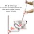 RIDGID K-6DH Hybrid Toilet Snake Auger, Cable Extends to 6 ft. with Integrated Drop Head (Manual or Cordless Drill Operated)